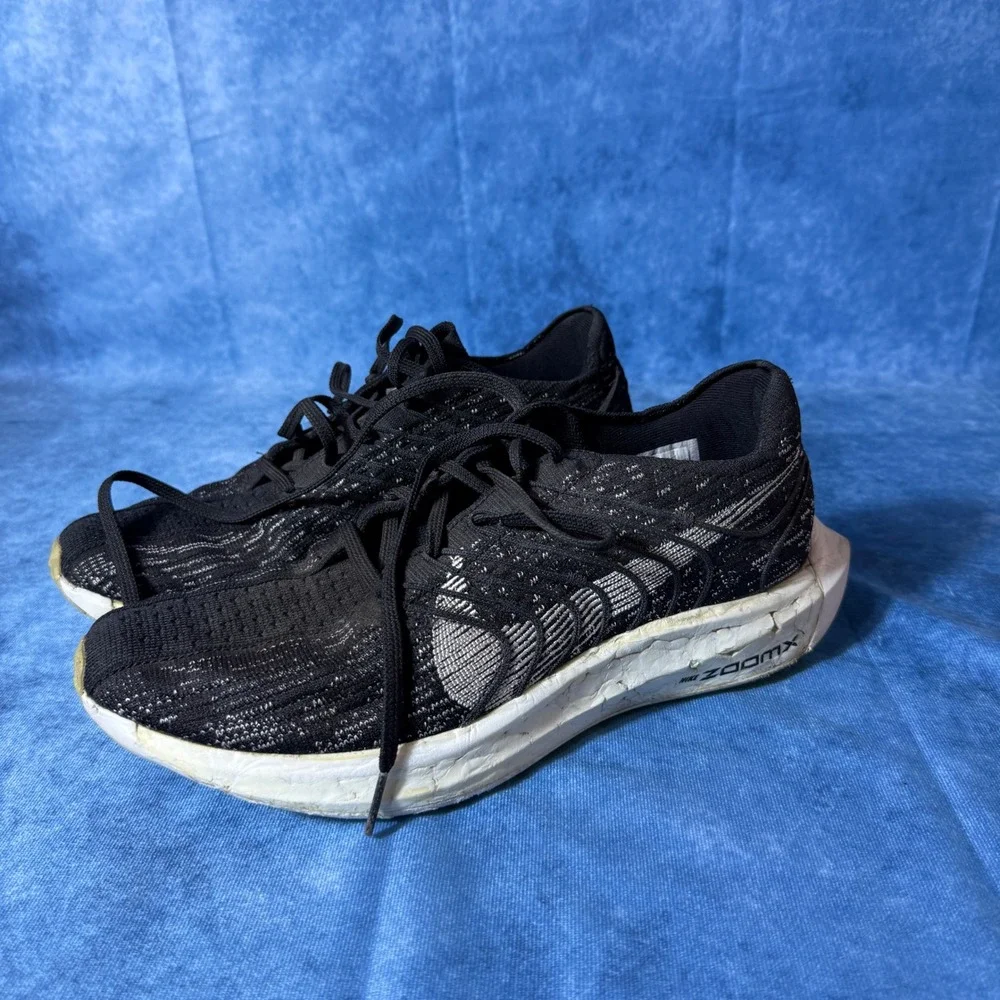 Nike Pegasus Turbo Next Nature Mens 9.5 Running Shoes Black DM3413-001 ZoomX